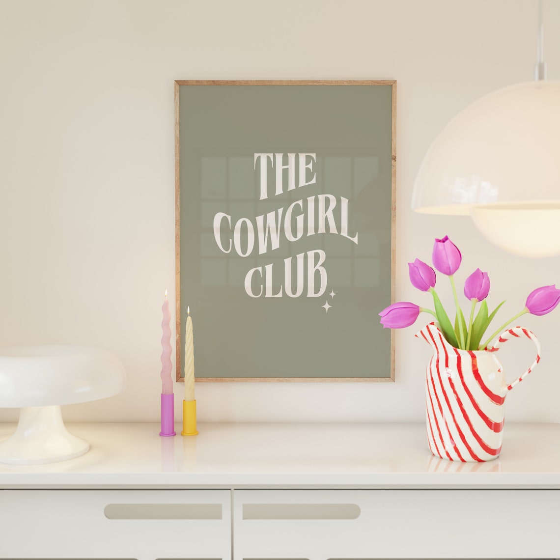 The Cowgirl Club Print Western Art Print Cowgirl Wall Art Rodeo Print Trendy Wall Art Retro Western Wall Art Wall Art - Image 3