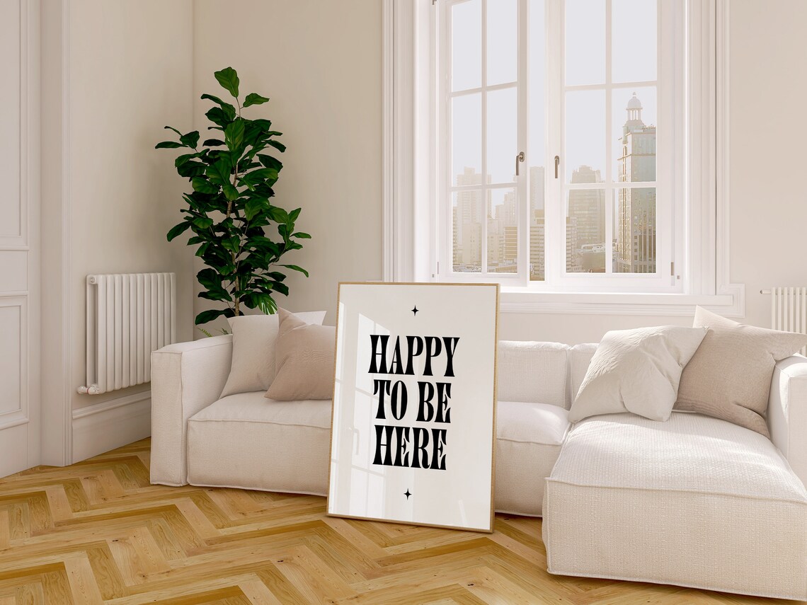 Happy To Be Here Cheers Bar and Kitchen Art Print - Image 5