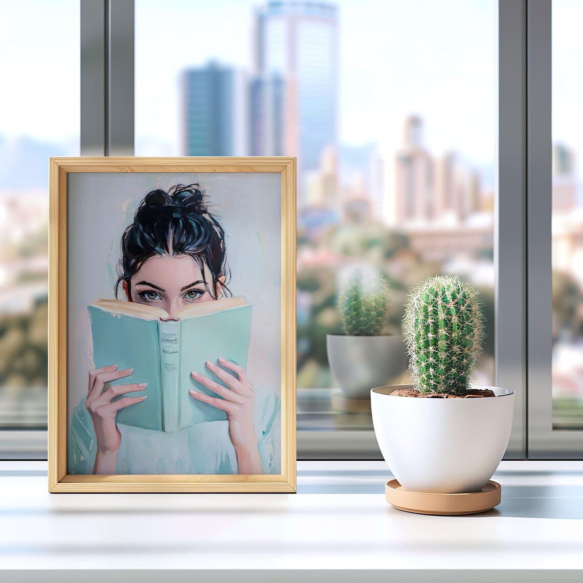 Woman Reading Book Art Print, Bookish Girl Decor - Image 5