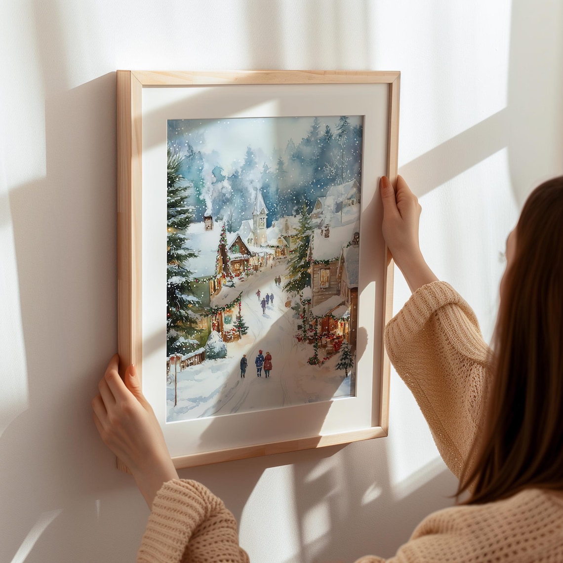Christmas Village Holiday Scene Poster Print - Image 5