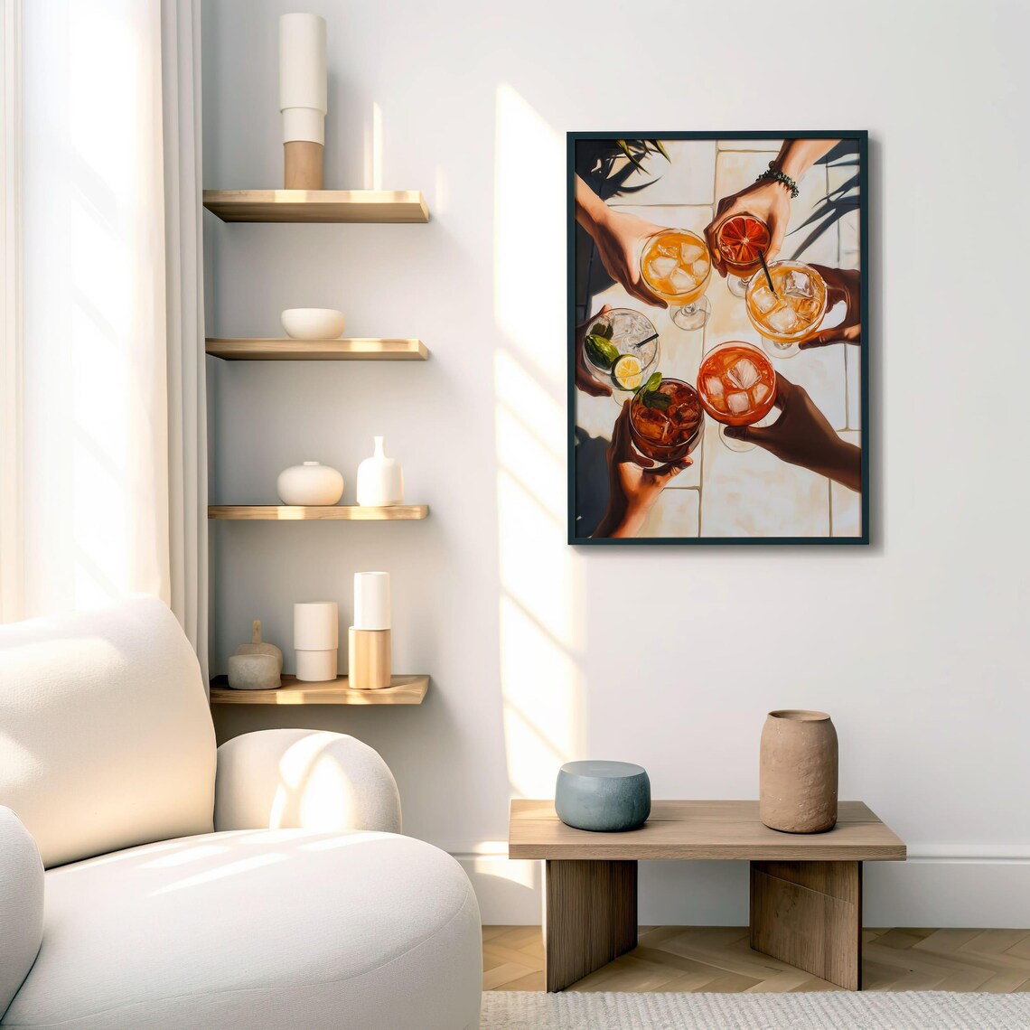 Cocktail Art Print, Trendy Bar Cart Kitchen Decor - Image 6