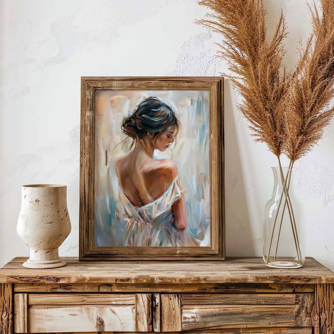 Soft Abstract Woman Portrait Art Print Feminine Wall Art Modern Home Decor Printable Art Instant - Image 4