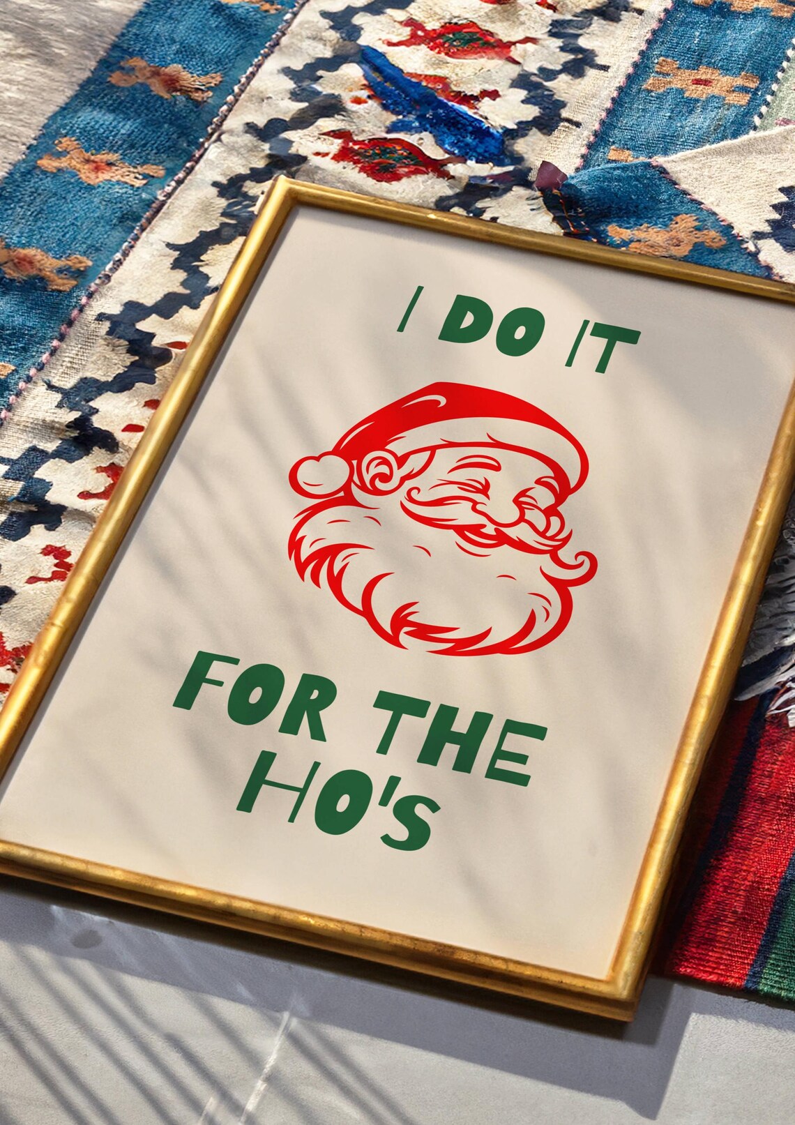 Christmas Funny Bold Typography Art Print - Image 3