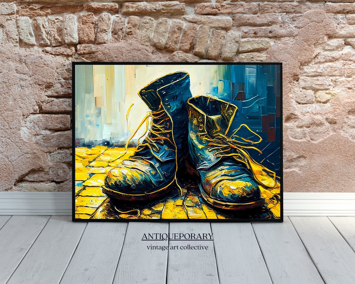 Still Life Painting Mystic Wall Art Moody Artwork Vintage Still Life Trendy Oil Painting Aesthetic Blue Cute Retro Western Poster - Image 4