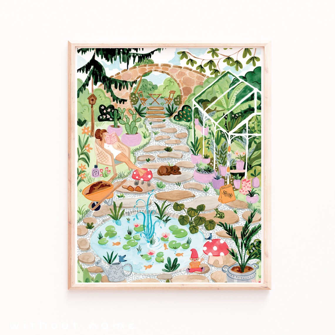Secret Garden Botanical Art Print, Sabina Fenn