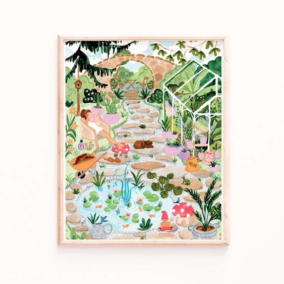 Secret Garden Botanical Art Print, Sabina Fenn