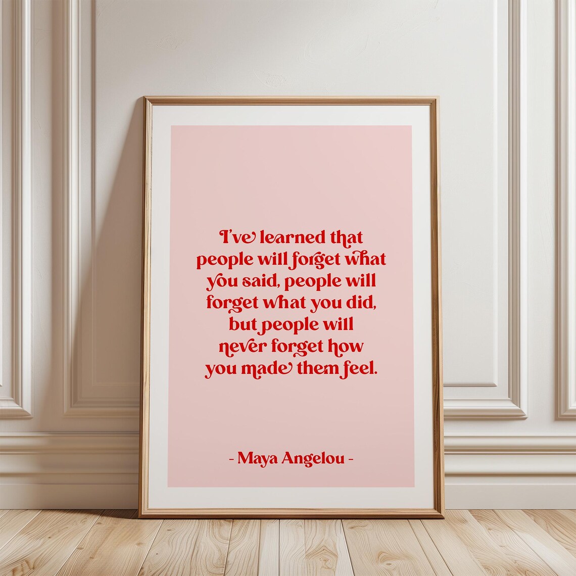 Maya Angelou Quote Print, Minimalist Inspirational Wall Art - Image 4