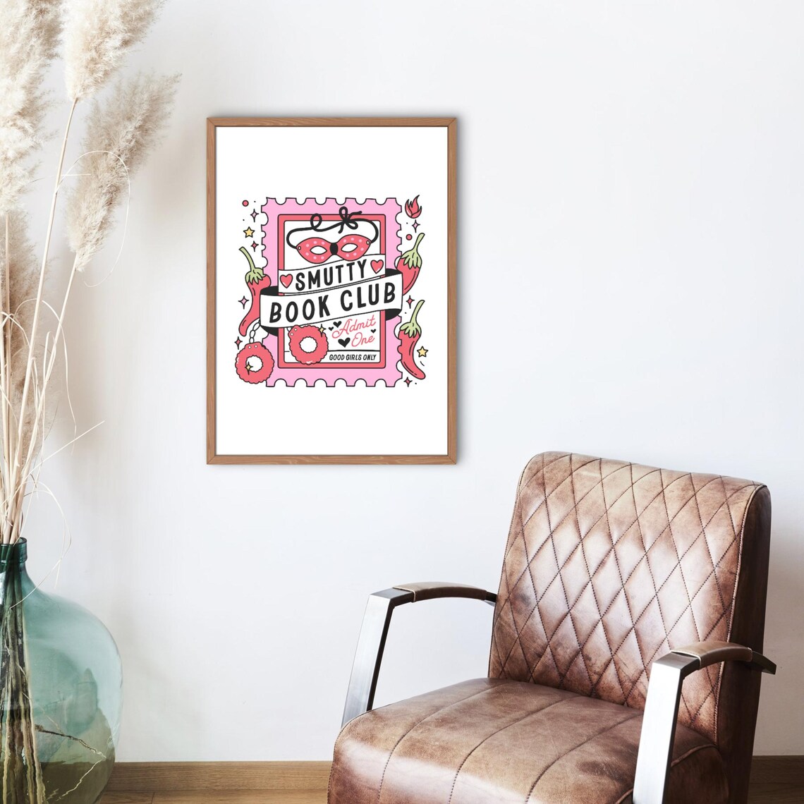 Bookish Smutty Book Club Poster Print, Booktok Aesthetic - Image 2