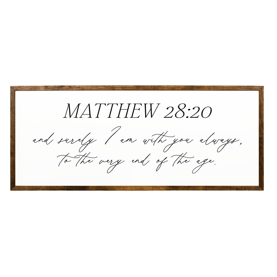 Matthew 28:20 And Surely I Am With You Always Scripture Wall Art Poster - Image 2