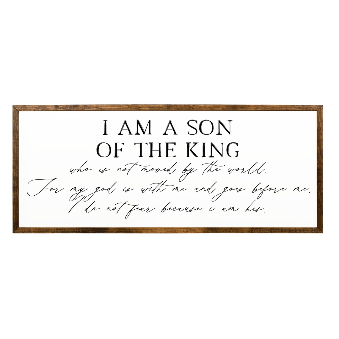 I Am A Son Of The King Nursery Wall Art Print - Image 2