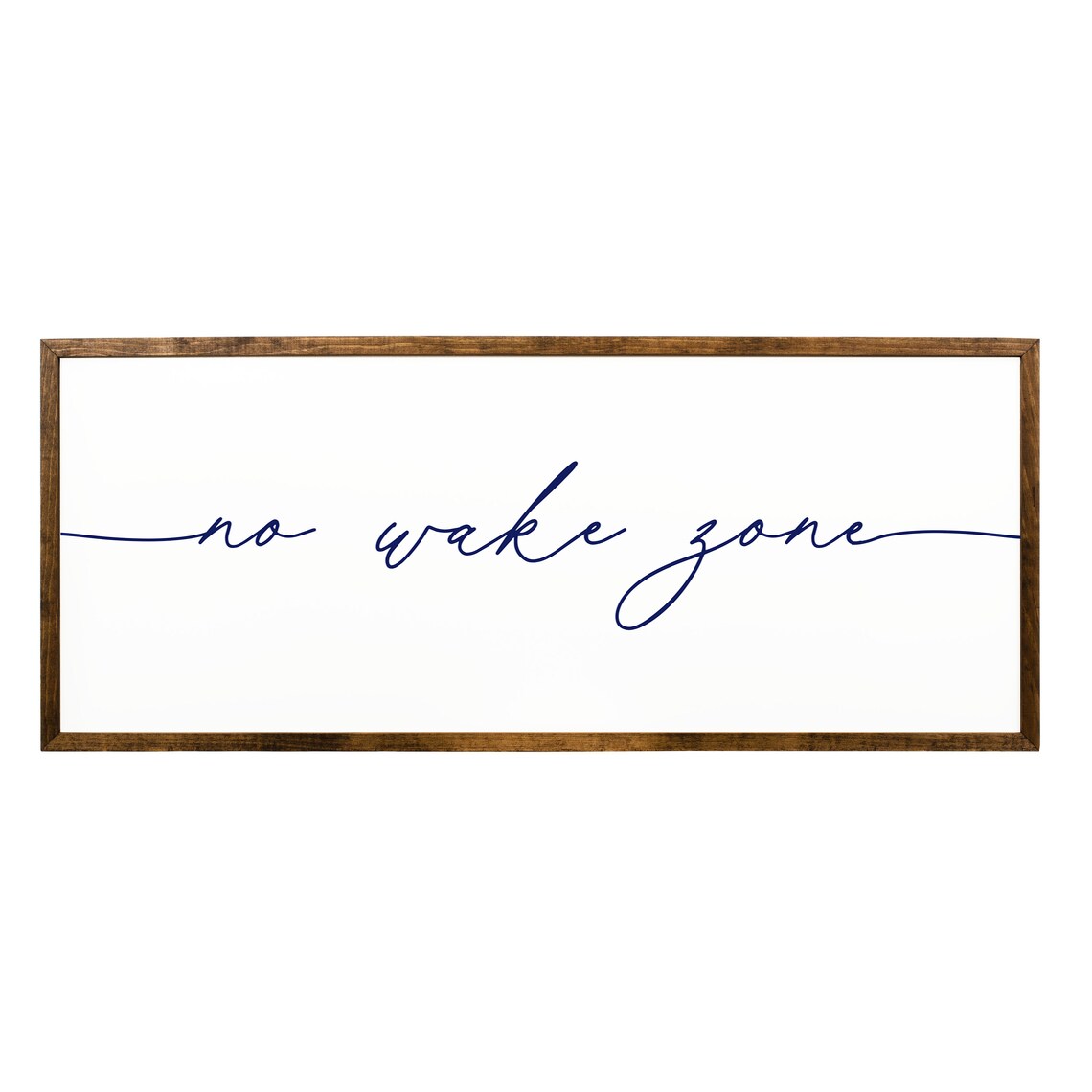 No Wake Zone Rustic Lake Sign, Wall Art Print - Image 2