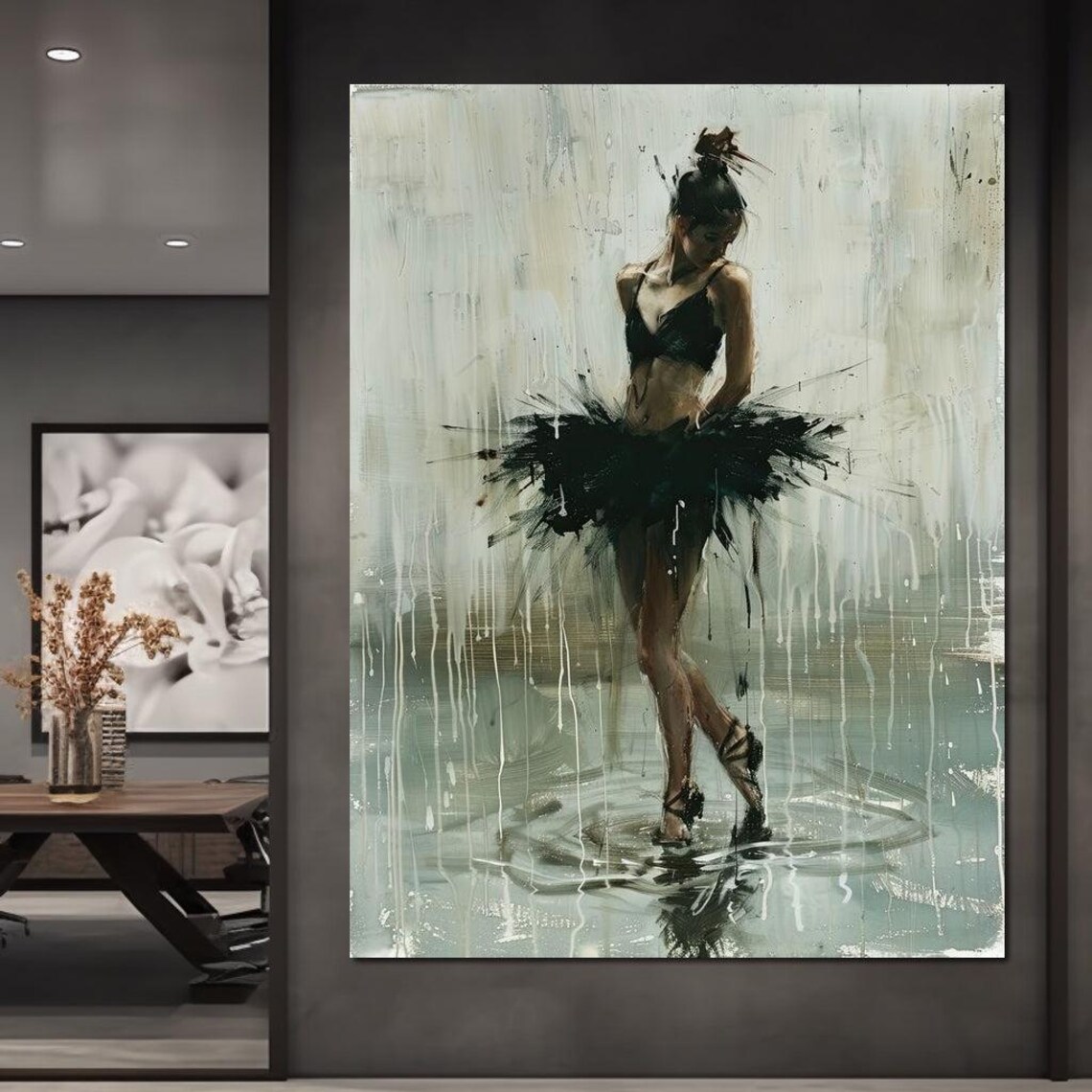 Ballet Dancers Moment In Time, Contemporary Art Print - Image 2