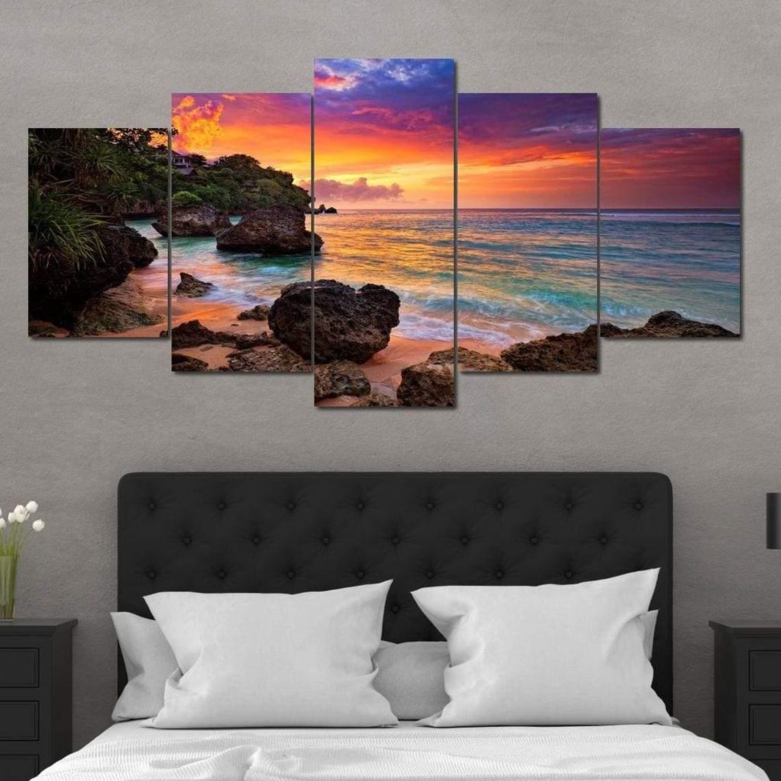 Sunset Beach Romance, Coastal Art Print - Image 3