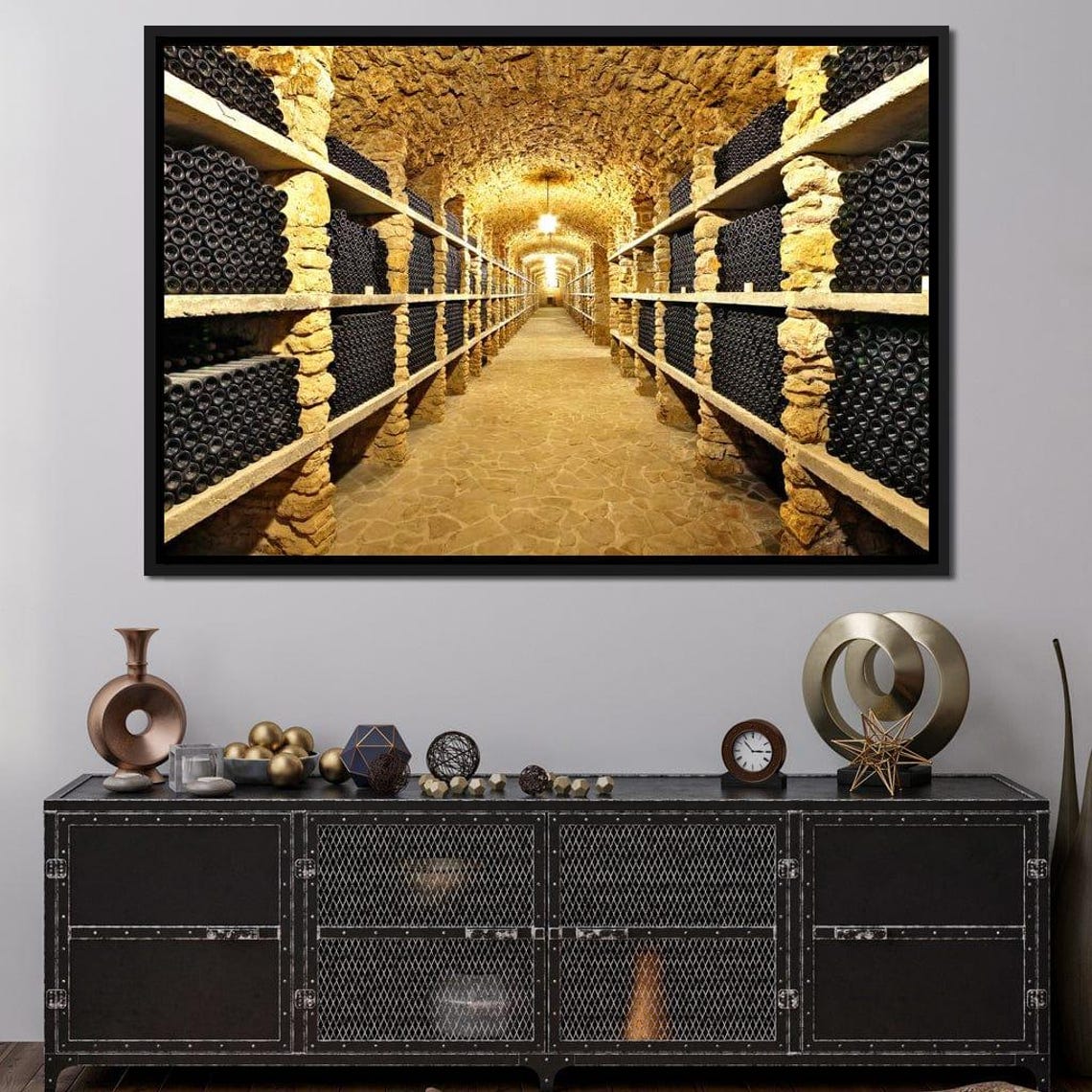 Wall Of Wine Bottles, Wine Art Print - Image 2