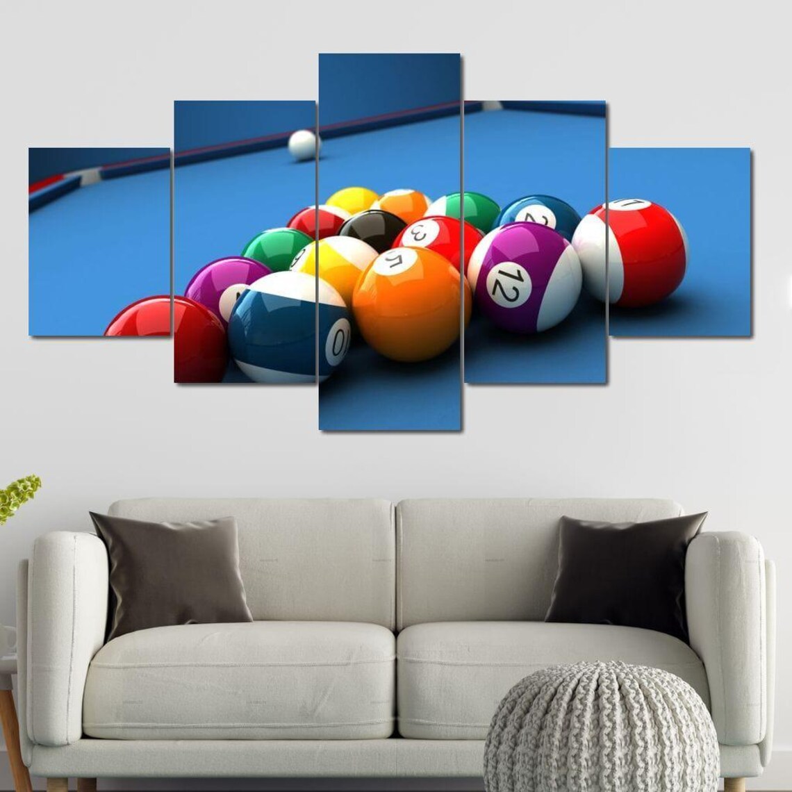 Billiard Table Set, Home Decor Art Print - Image 4