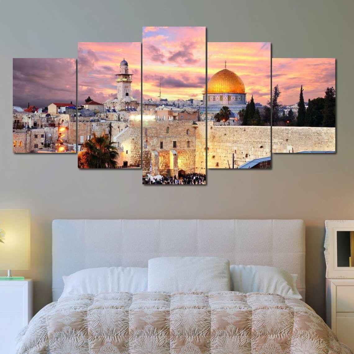 Jerusalem Temple Mount, City View Art Print - Image 3