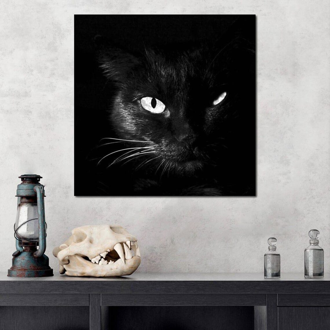Black And White Cat, Minimalist Art Print - Image 4