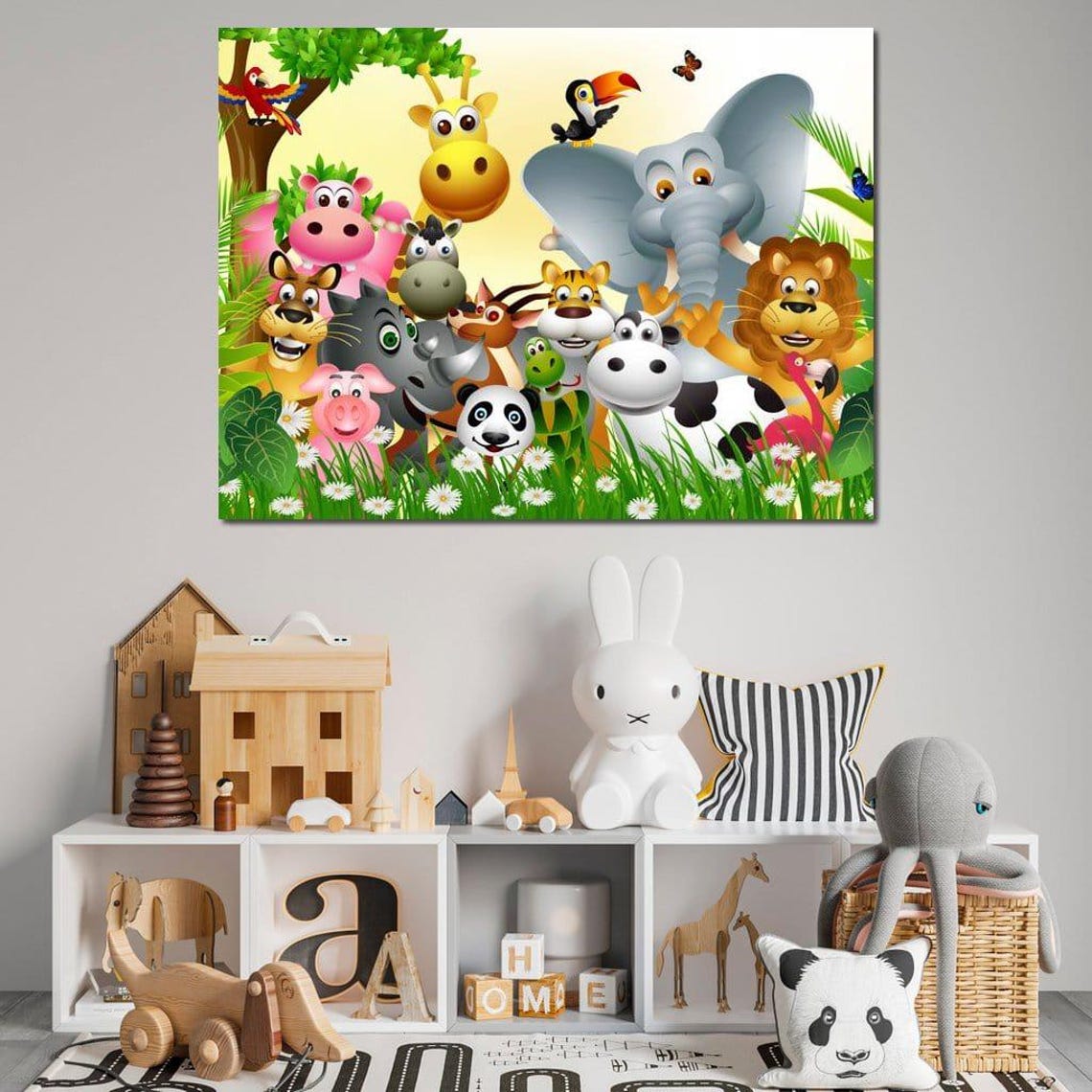 Cute Animals - Whimsical Art Print - Image 3
