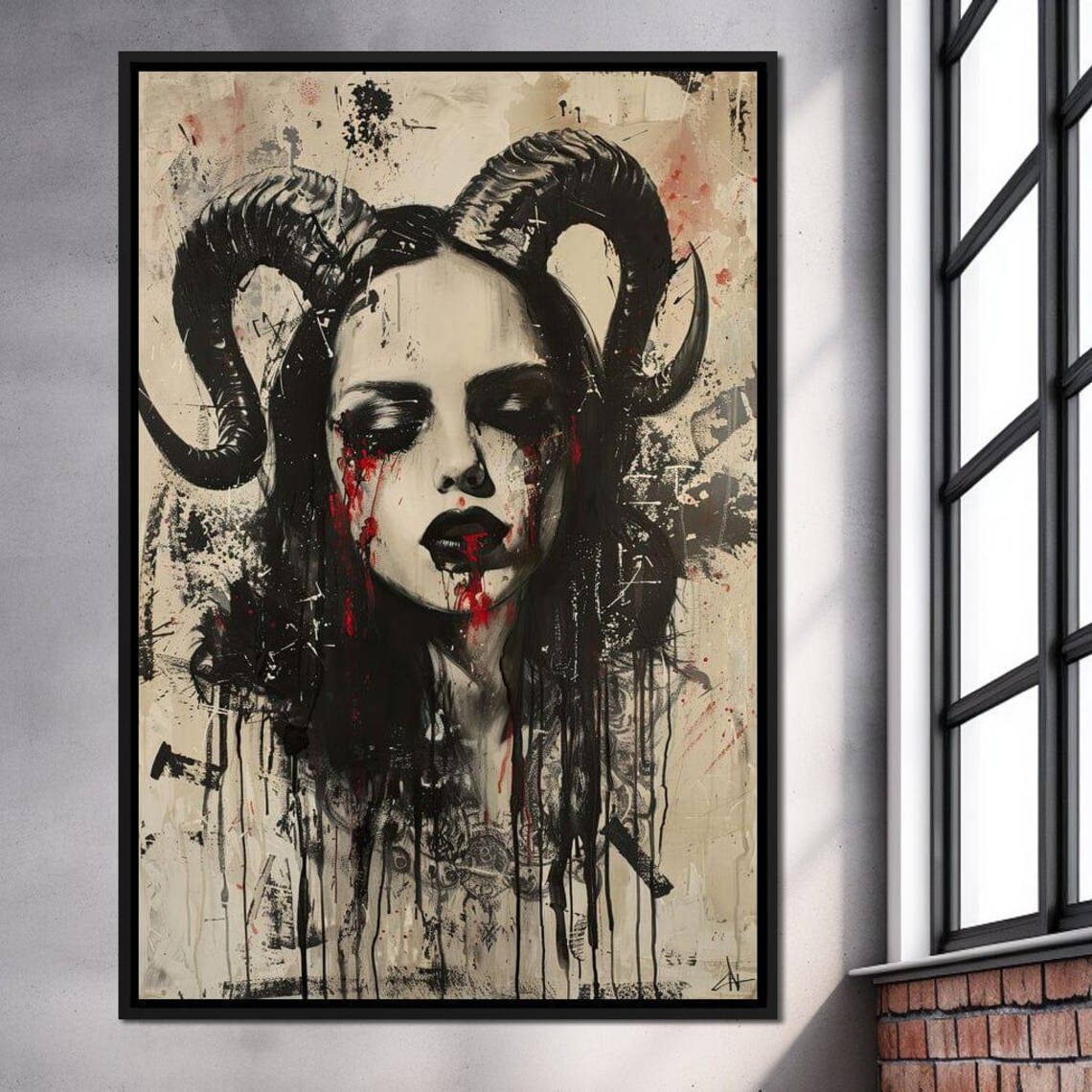 Dark Majesty Unveiled, Gothic Horror Wall Art Print - Image 3