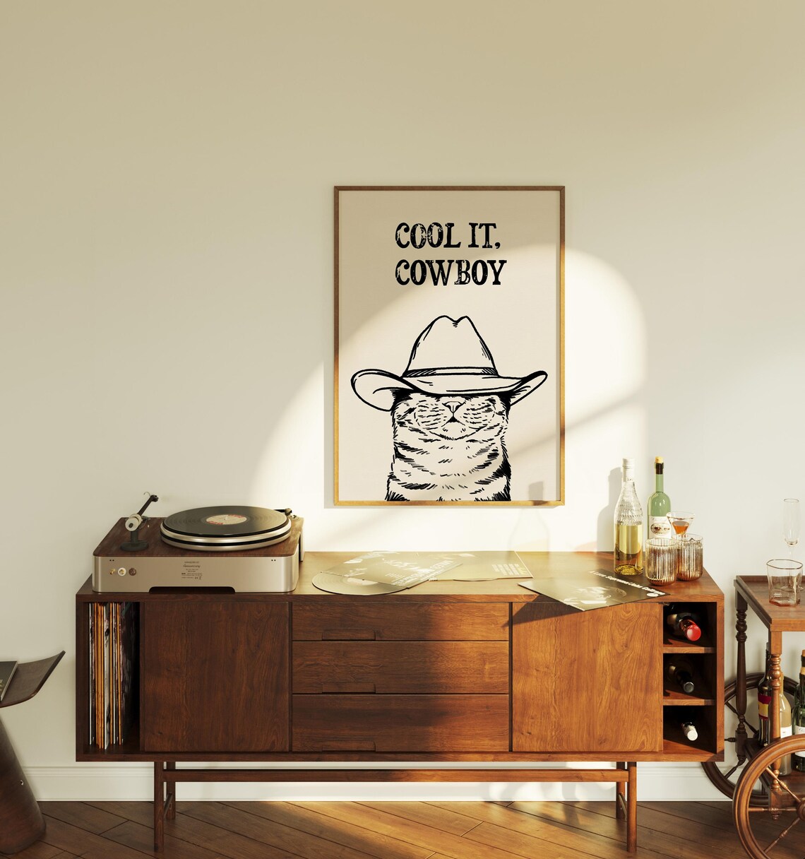 Cool Cowboy - Retro Travel Poster - Image 2
