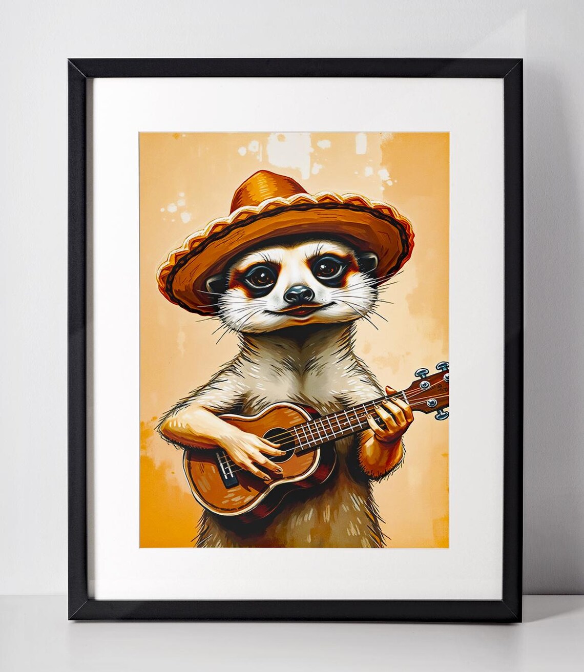 Meerkat Gift, Cute Animal Poster