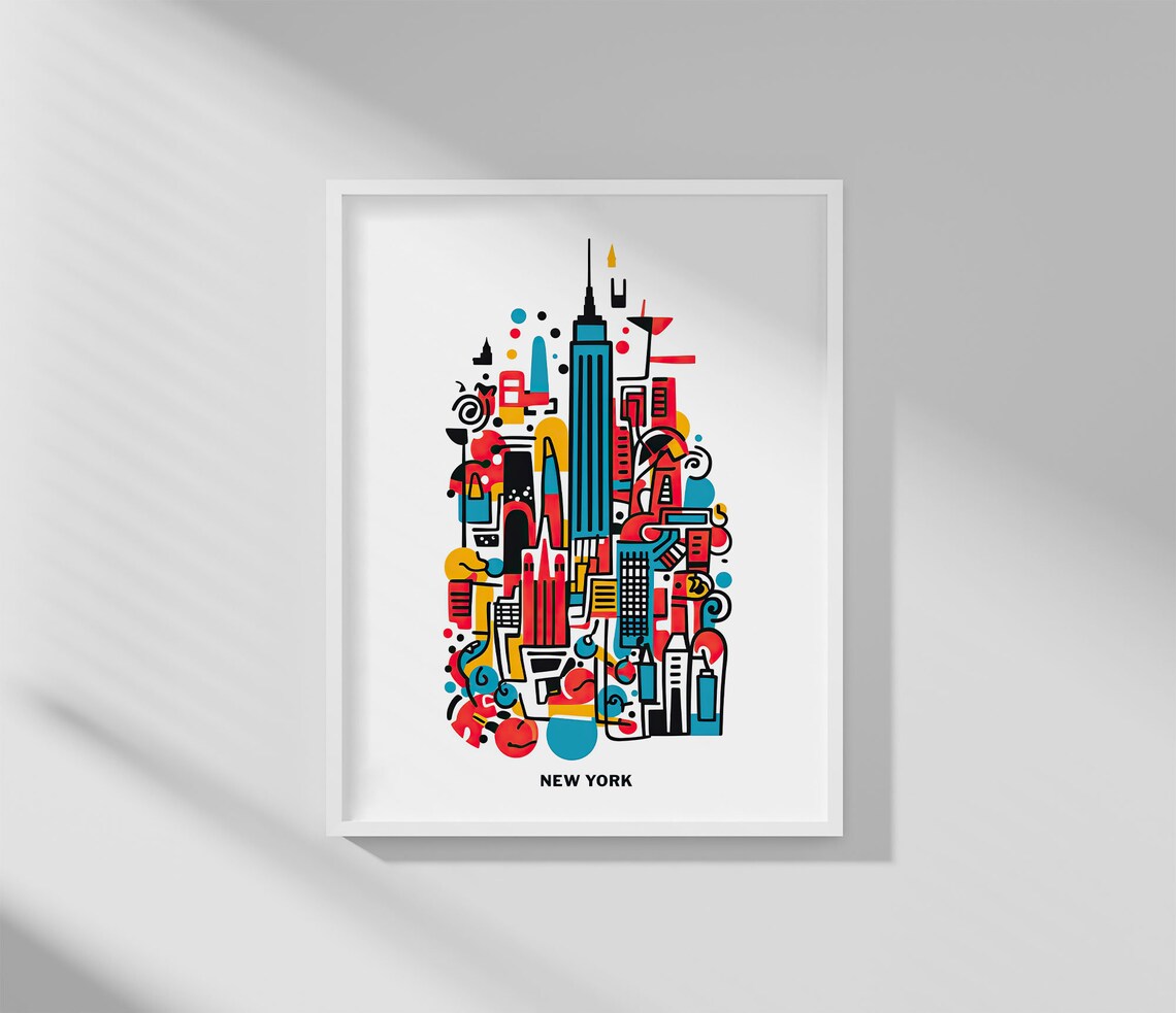 New York City Pop Art Print, Bold Modern NYC Decor - Image 3