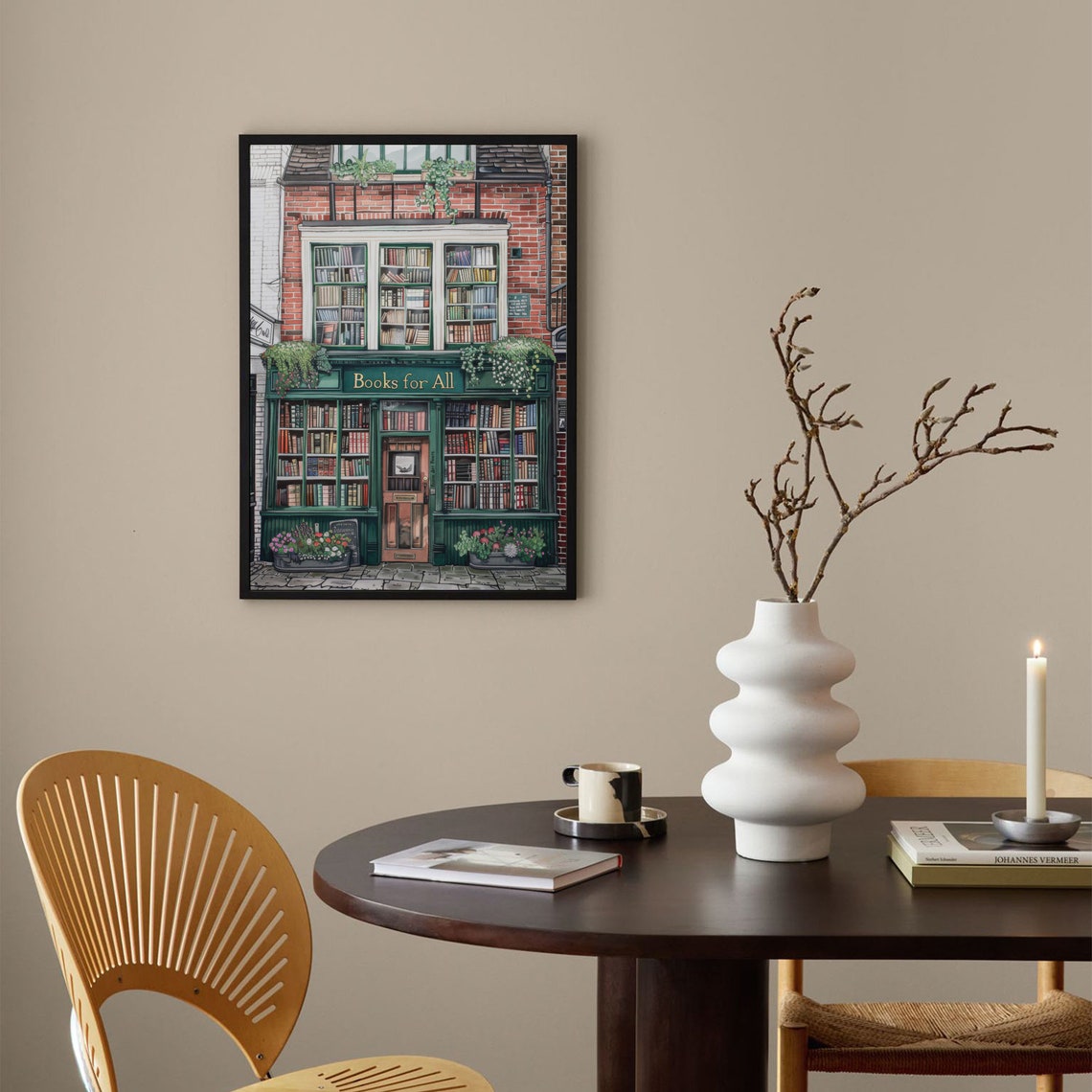 New York Bookshop Illustration Bookshop Art Print A Bookshop Poster Book Art Print Reading Art Print New York Art Books Art Print Nyc - Image 2