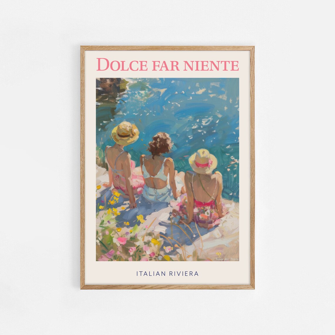 Dolce Far Niente Italian Summer Vintage Poster