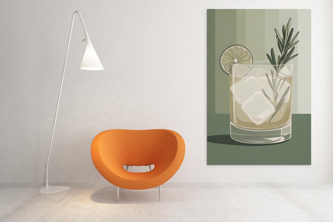 Art Deco Whiskey Glass Poster, Luxurious Decor - Image 2