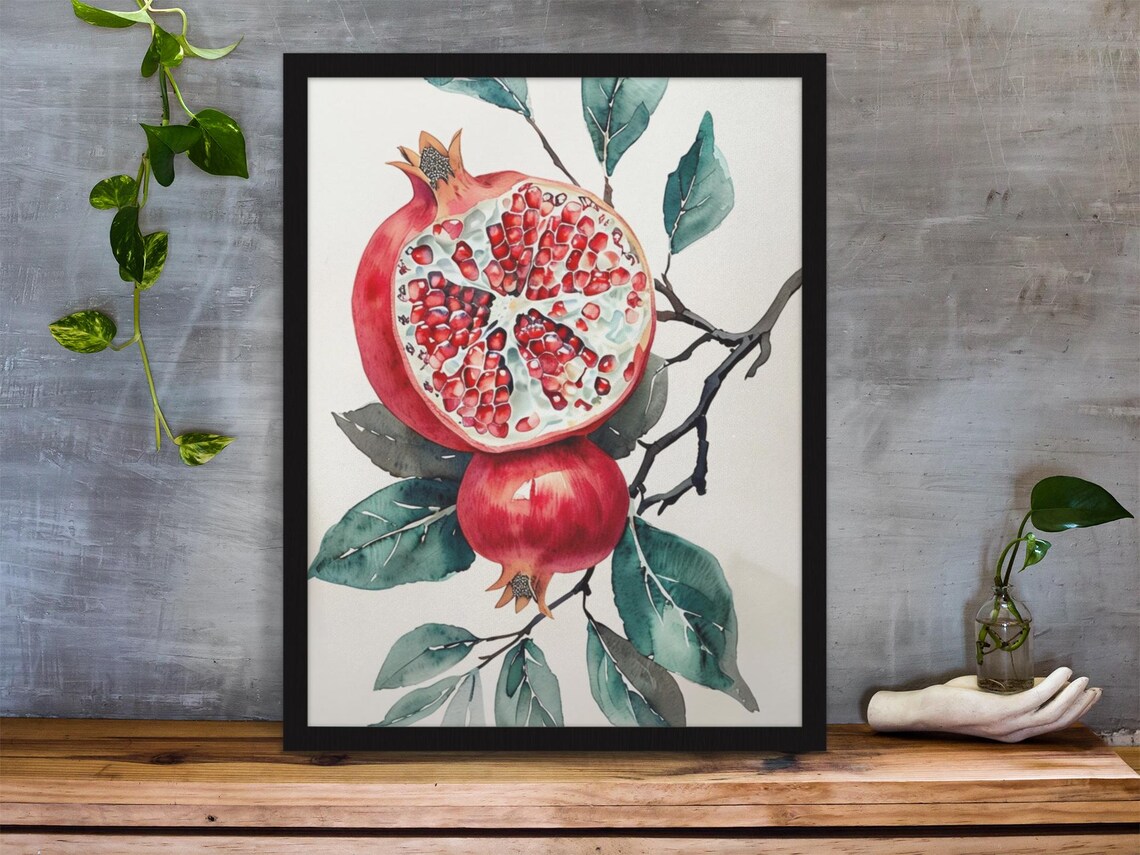 Vintage Pomegranate, Elegant Home Decor Gift - Image 3