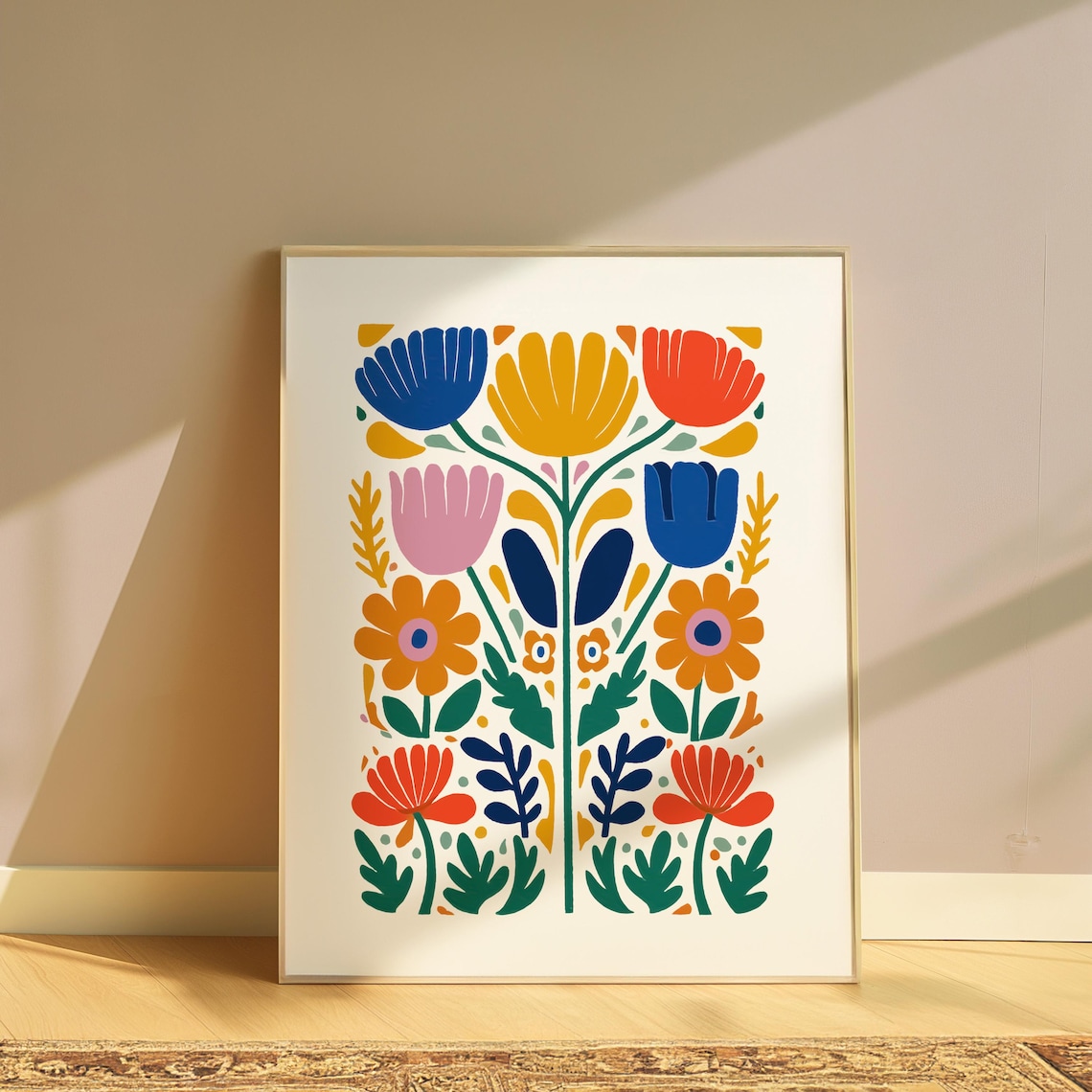 Matisse Style Floral Botanical Art Print