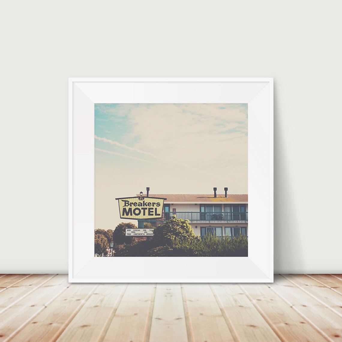 Breakers Motel Morro Bay Retro Travel Poster