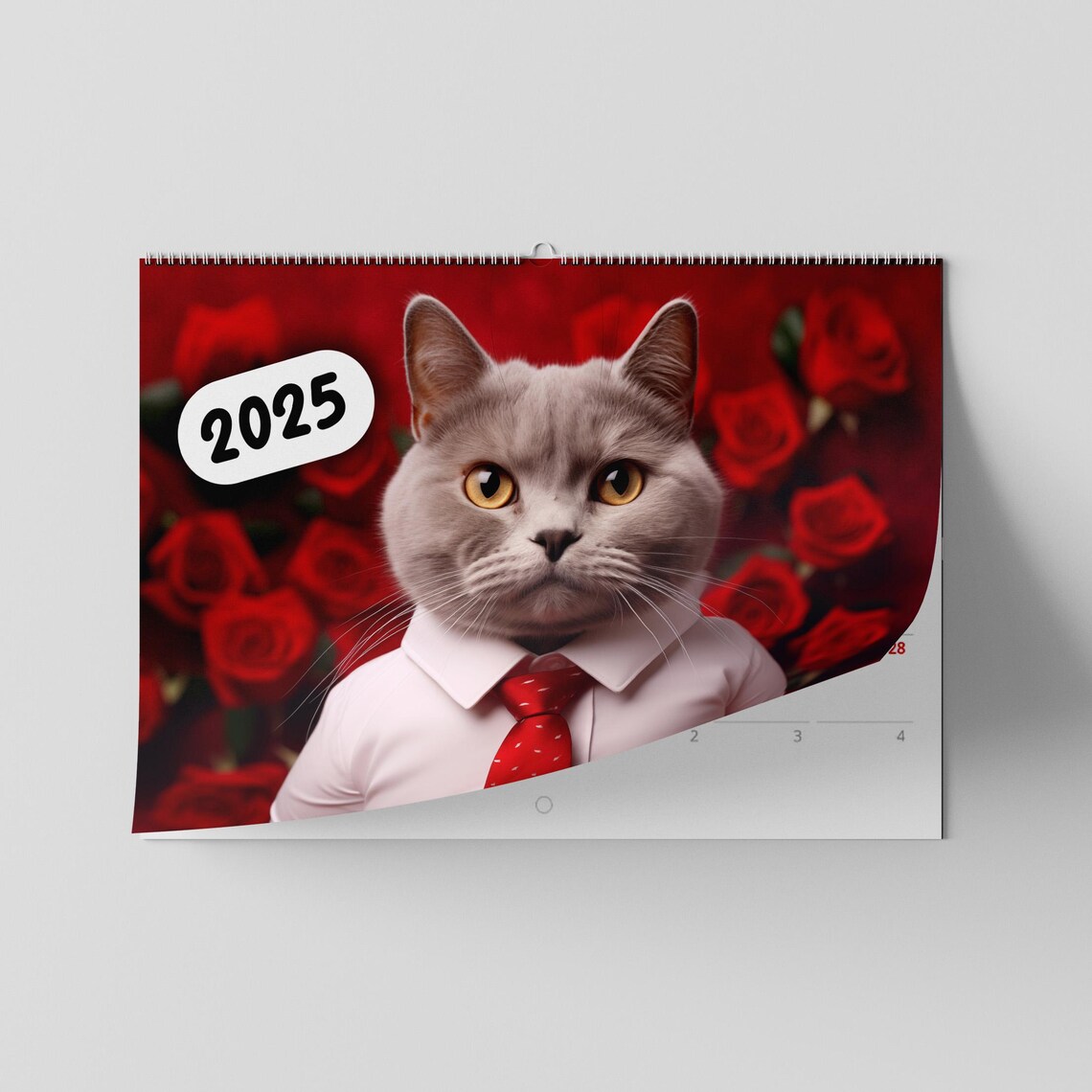 Meow Masterpiece 2025 Cat Calendar, Family Planner