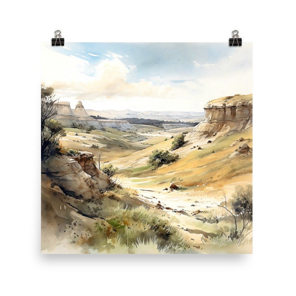 Theodore Roosevelt National Park Badlands Buttes Valley Poster - Image 5