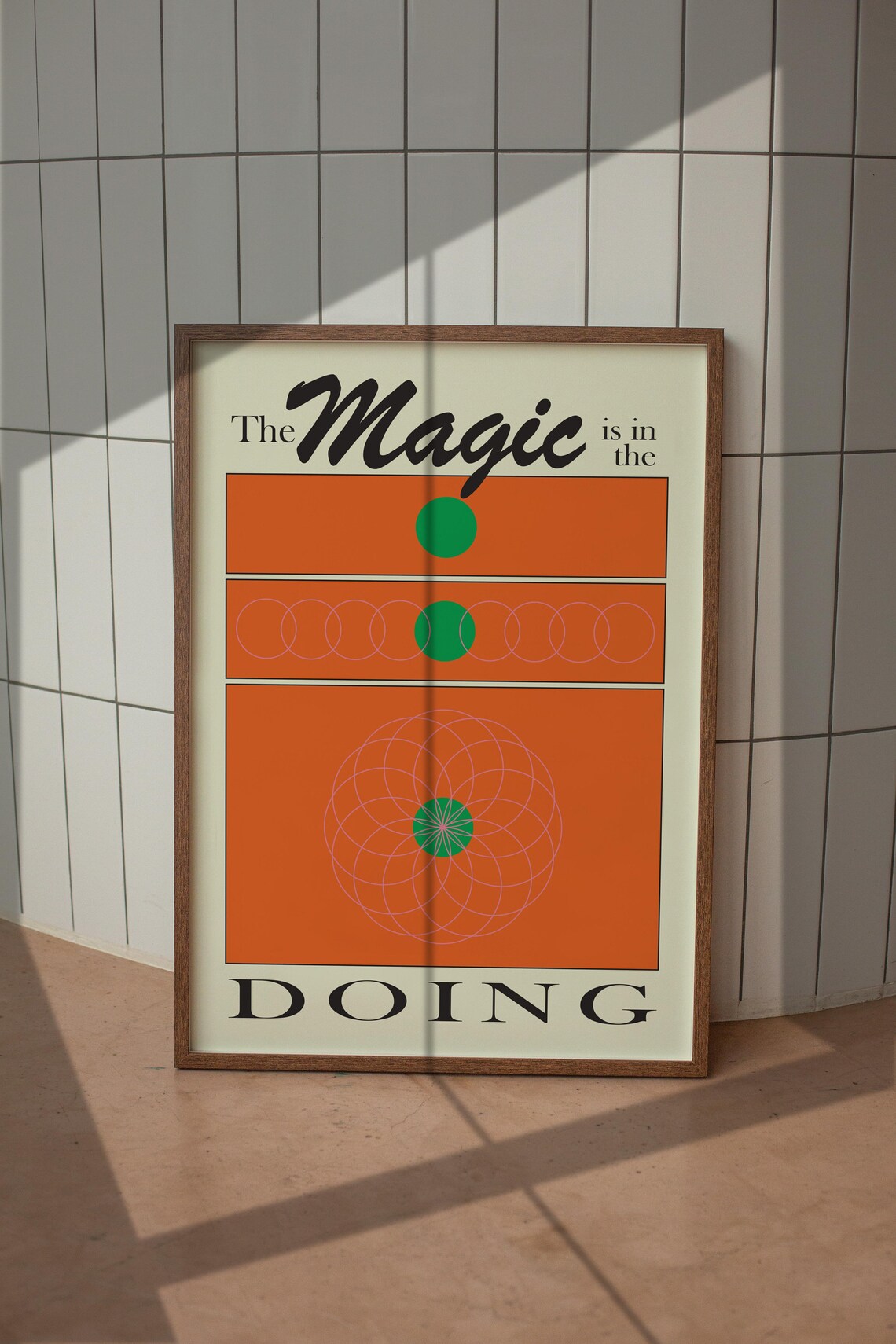 The Magic Is In The Doing Retro Art Print - Image 5