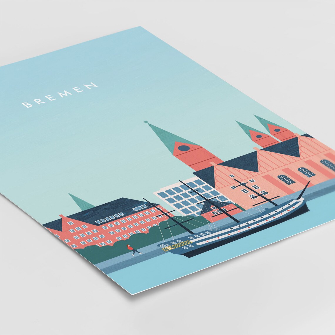 Bremen Germany Travel Poster, City Wall Art Print - Image 3