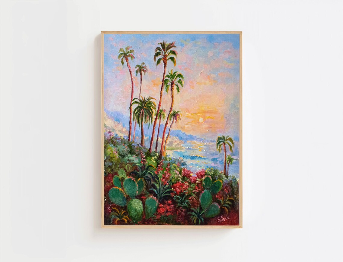Laguna Beach Coastal Paradise, Tropical Sunset Poster
