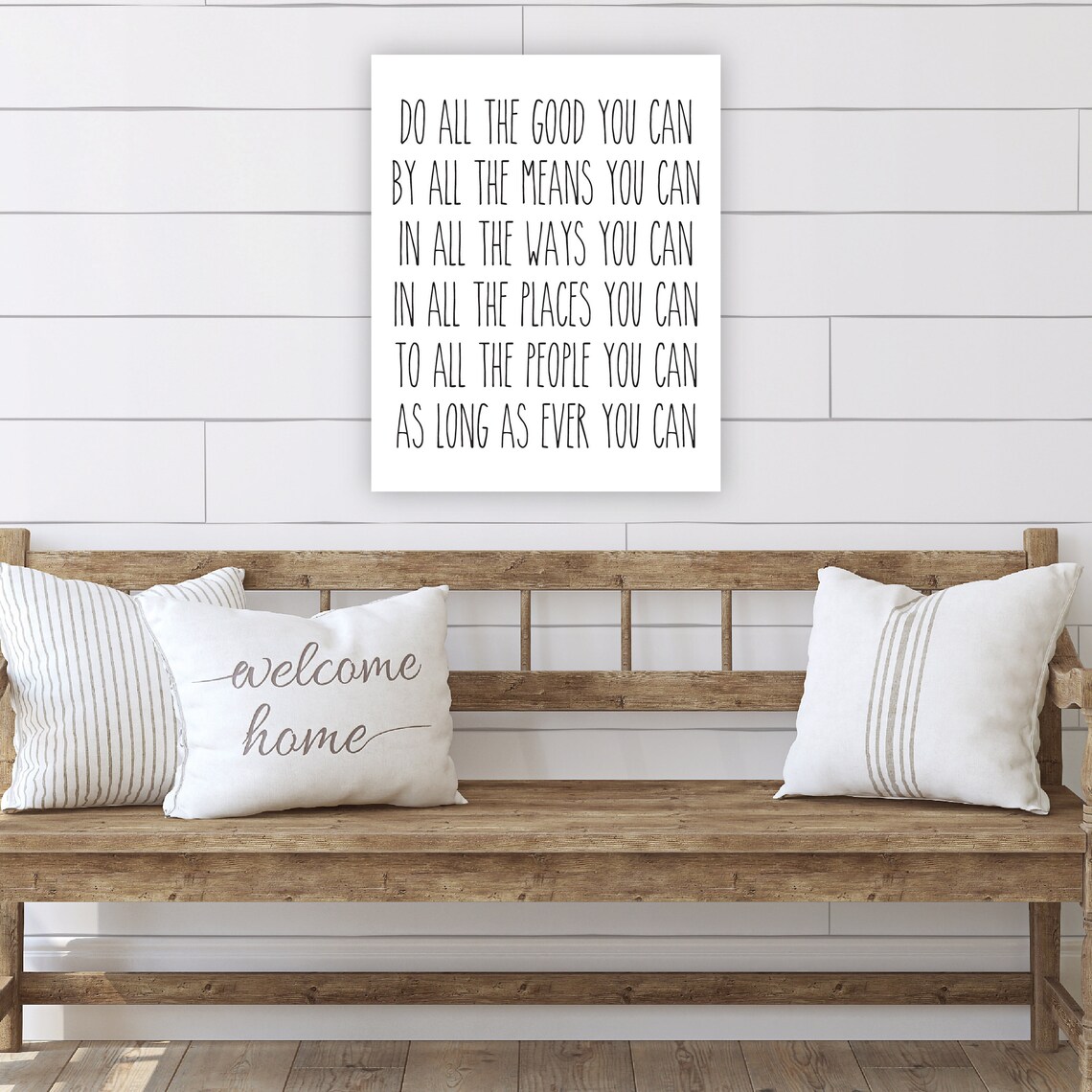 Do All the Good You Can Motivational Quote Framed Sign Poster - Image 3