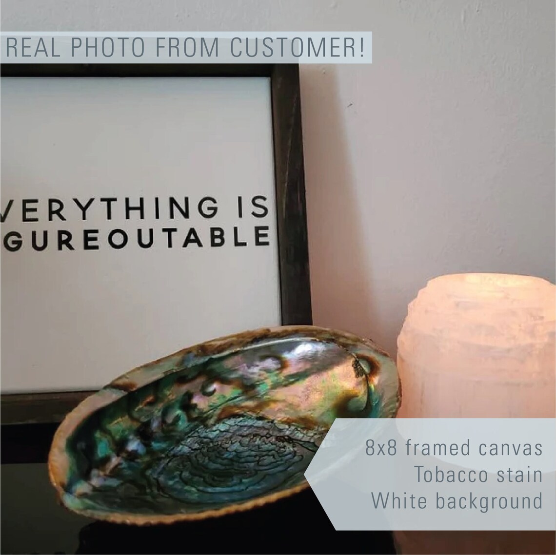 Everything Is Figureoutable Funny Home Decor Framed Wall Decor Background Color Stain Options Office Desk Signs - Image 2