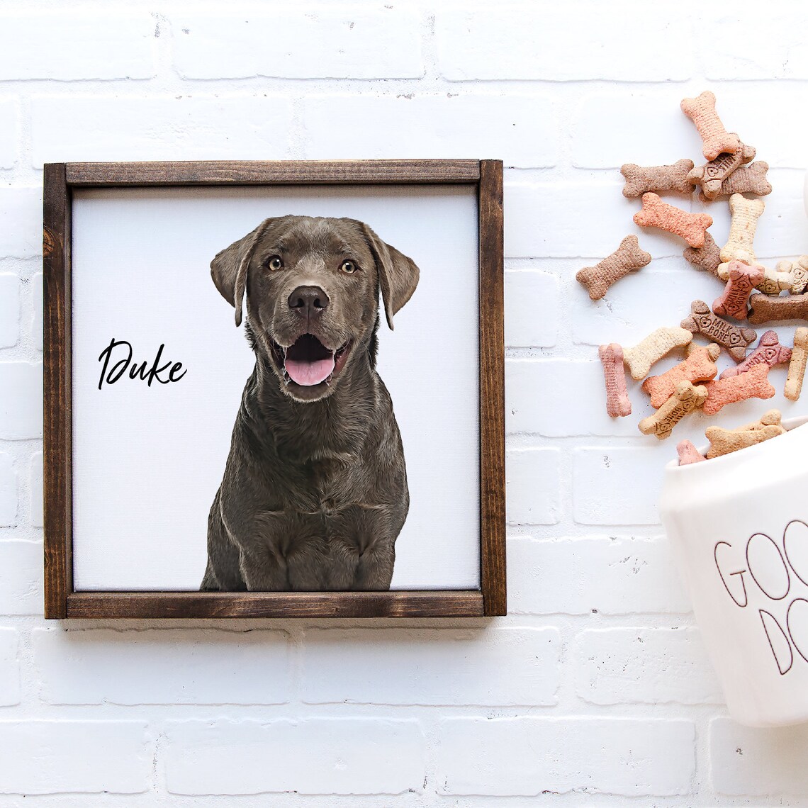 Custom Pet Photo, Oil Effect Pet Portrait