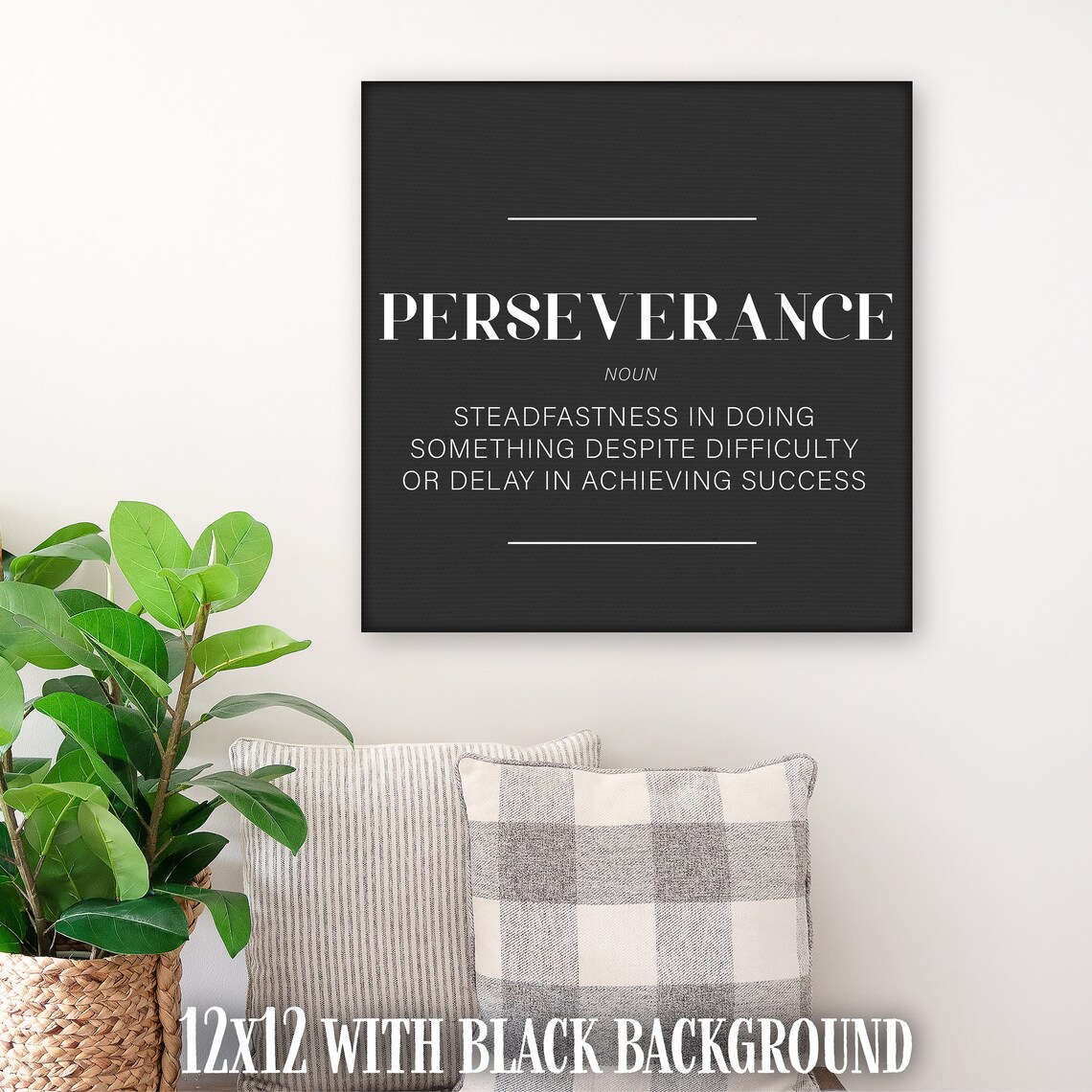 Perseverance Typography Art Print, Office Decor - Image 3