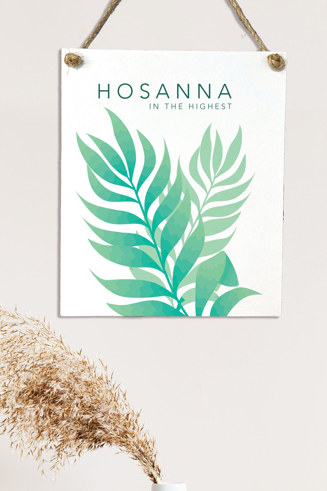 Hosanna in the Highest Palm Leaves Easter Christian Decor Wall Poster - Image 2