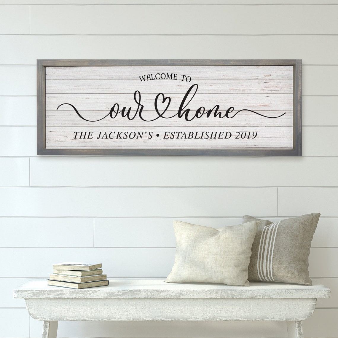 Personalized Welcome To Our Home Family Name Established Poster