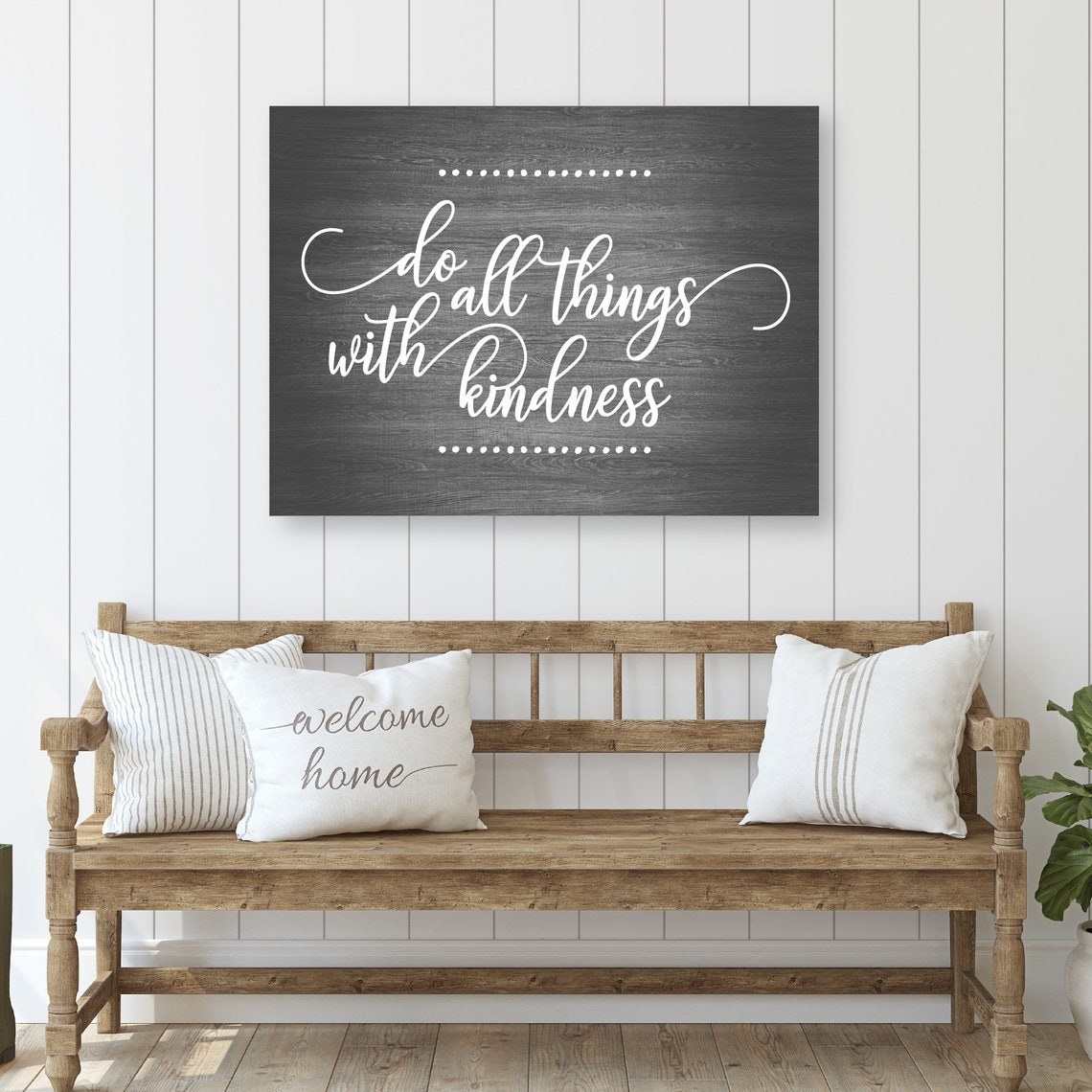 Do All Things with Kindness Script Chalkboard Office Wall Poster - Image 3