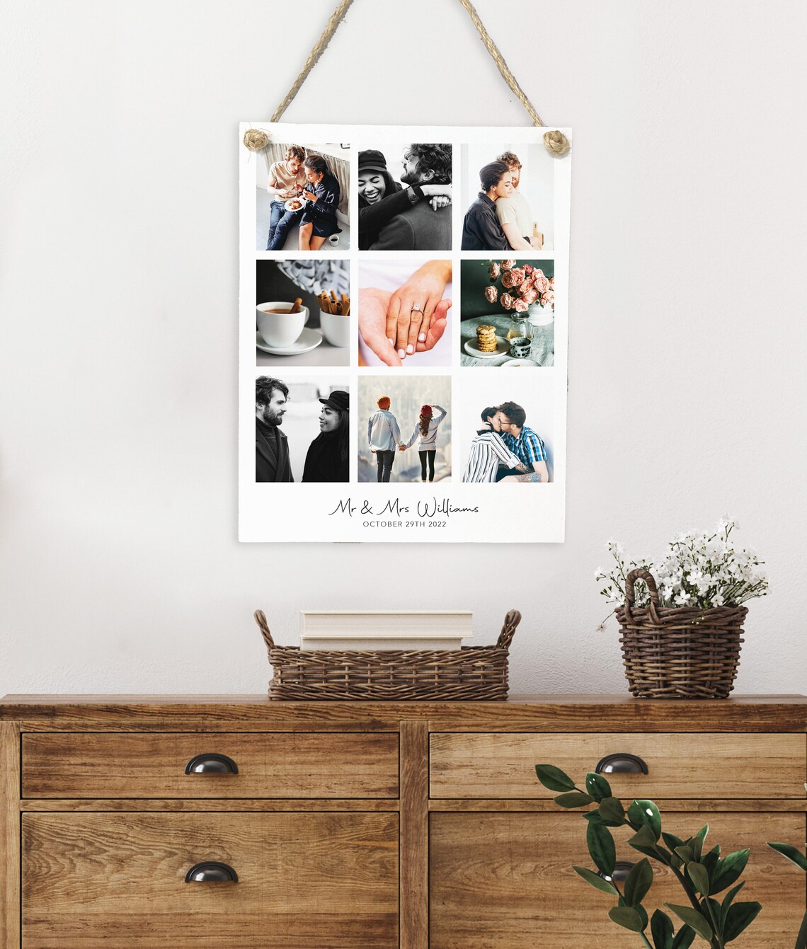 Personalized Photo Collage Memory Keepsake Art Print - Image 2