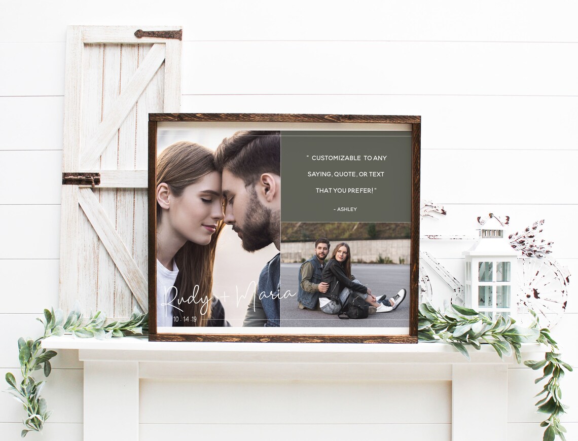 Personalized Couple Collage Photo, Memory Keepsake - Image 2