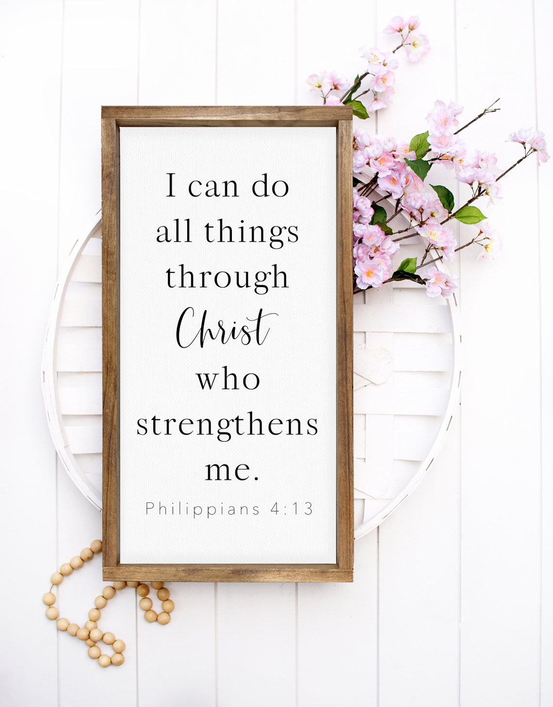 I Can Do All Things Through Christ Philippians 413 Faith Poster - Image 3
