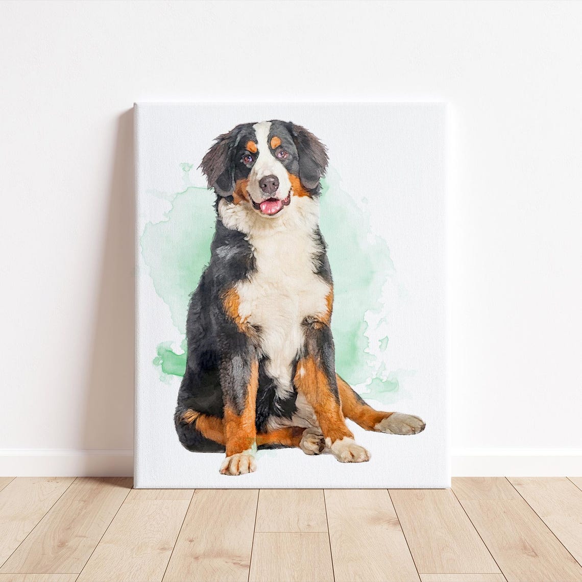 Custom Watercolor Corgi Portrait Personalized Pet Name Print - Image 3