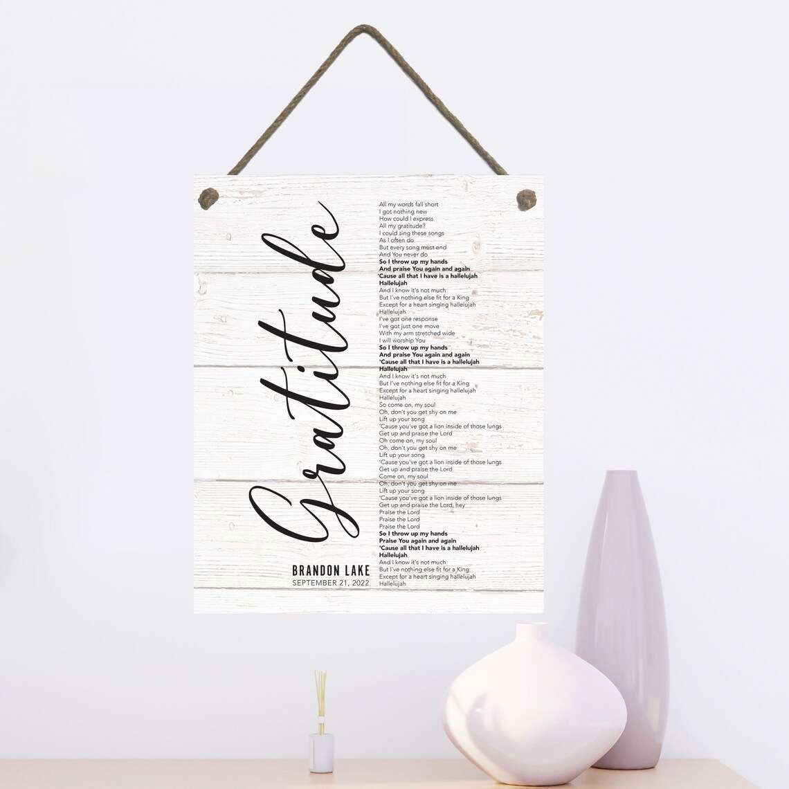Custom Song Lyrics Art Print, Personalized Music Choice - Image 2