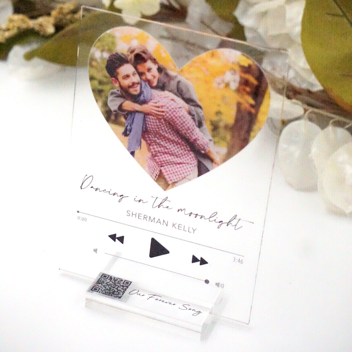 Custom Music Plaque, Personalized Photo Song Gift - Image 3
